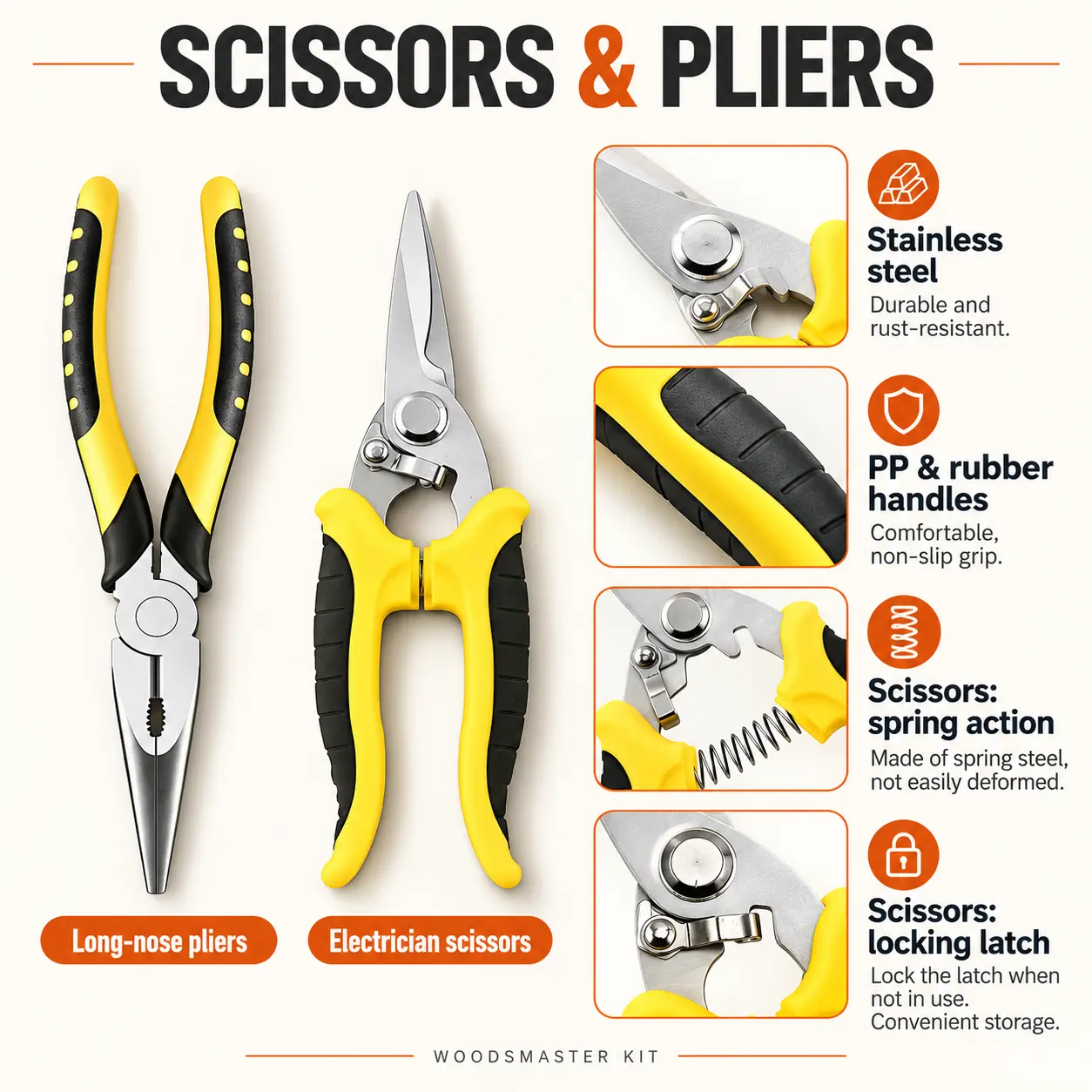 WoodsMaster Pliers & scissors